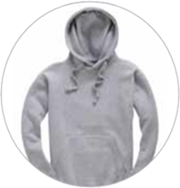 Grey Leavers Hoodie