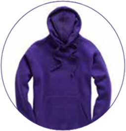 Purple Leavers Hoodie