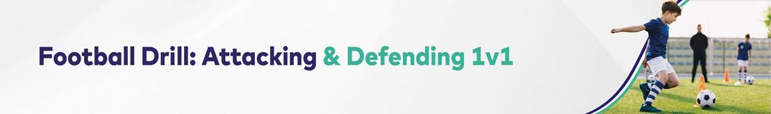 Football Drill: Attacking & Defending 1v1