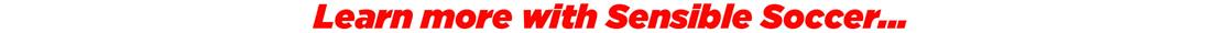 Learn more with sensible soccer