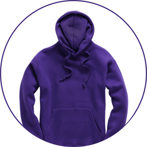 Purple Leavers Hoodie