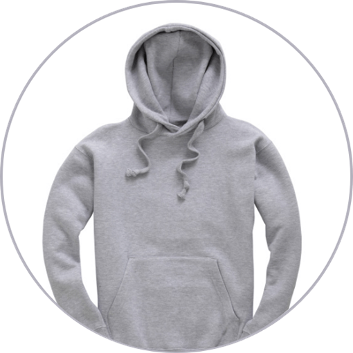 Grey Leavers Hoodie