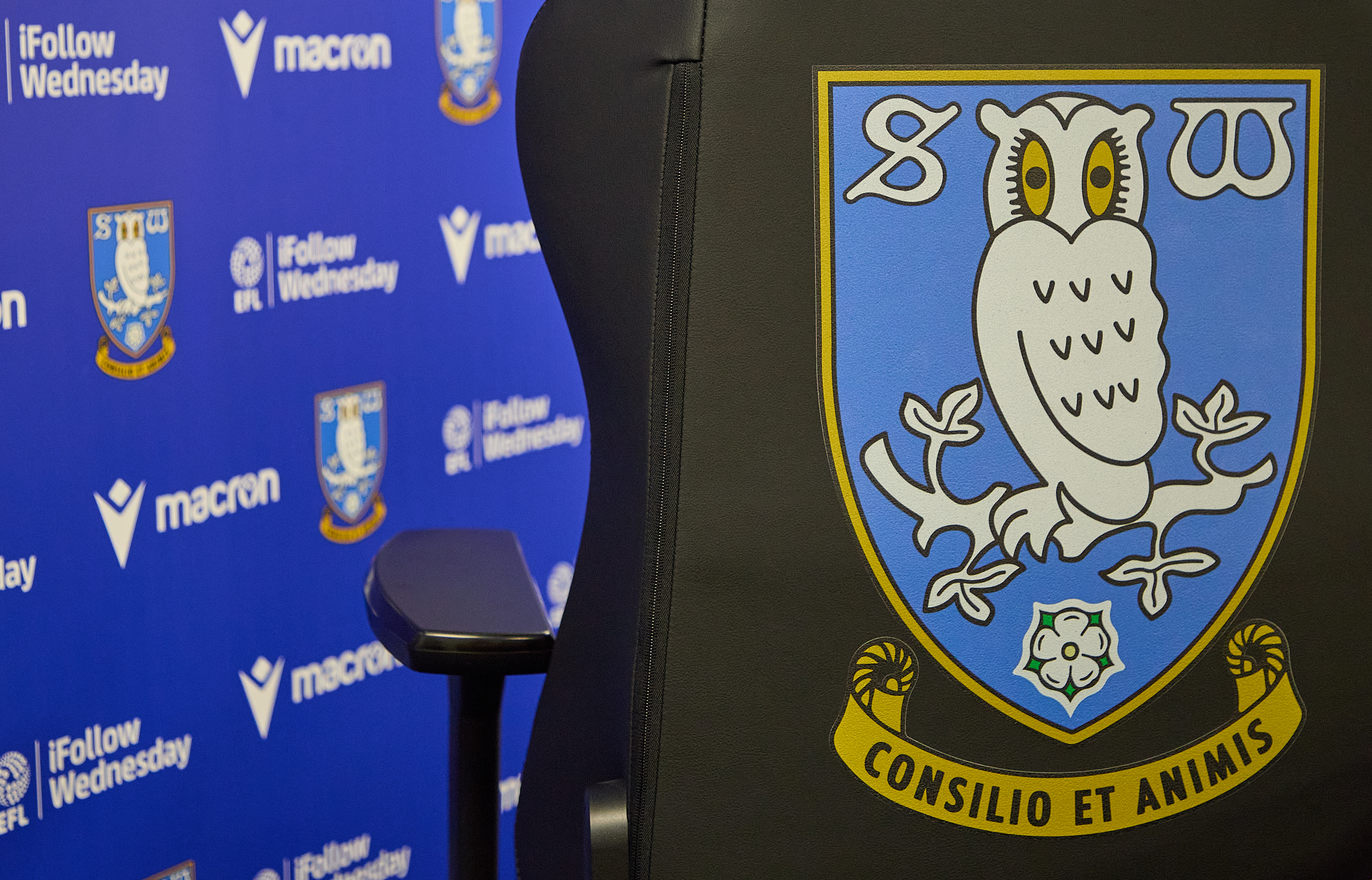 Sheffield Wednesday Logo on a chair