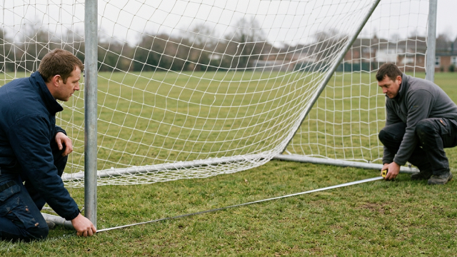 measuring a football net