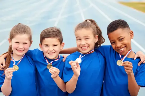 friends with medals 
